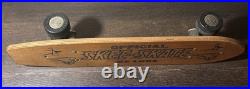 Vintage 1960's Skee-Skate De Luxe Wooden Skateboard sidewalk surfing Great