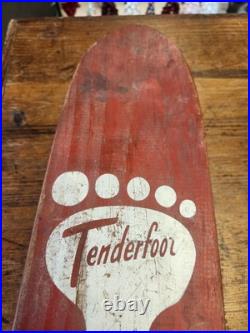 Vintage 1960's Tenderfoot Nash skateboard MCM in Good Used Condition