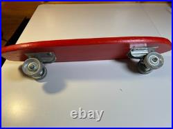 Vintage 1960s 60s Nash Tenderfoot Wood Wooden Skateboard Metal Wheels Texas MINT