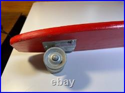 Vintage 1960s 60s Nash Tenderfoot Wood Wooden Skateboard Metal Wheels Texas MINT
