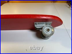 Vintage 1960s 60s Nash Tenderfoot Wood Wooden Skateboard Metal Wheels Texas MINT