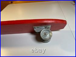 Vintage 1960s 60s Nash Tenderfoot Wood Wooden Skateboard Metal Wheels Texas MINT