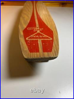 Vintage 1960s 60s Wood Wooden Skateboard GOOFY FOOT Fort Worth TEXAS Steel Wheel Vintage 1960s 60s Wood Wooden Skateboard GOOFY FOOT Fort Worth TEXAS Steel Wheel