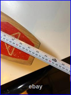 Vintage 1960s 60s Wood Wooden Skateboard GOOFY FOOT Fort Worth TEXAS Steel Wheel Vintage 1960s 60s Wood Wooden Skateboard GOOFY FOOT Fort Worth TEXAS Steel Wheel