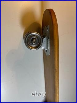 Vintage 1960s 60s Wooden Wood Skateboard Surfer Metal Steel Wheels WIPE OUT