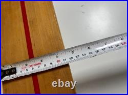 Vintage 1960s 60s Wooden Wood Skateboard Surfer Metal Steel Wheels WIPE OUT