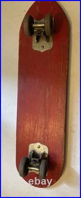 Vintage 1960s Fli-back Skate Racer Wooden Skateboard High Point NC W Extra Board Vintage 1960s Fli-back Skate Racer Wooden Skateboard High Point NC W Extra Board