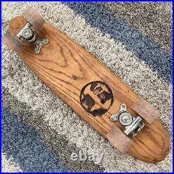 Vintage 1960s Hobie Super Surfer Wooden Skateboard withOriginal Clay Wheels
