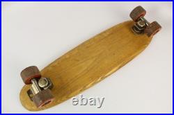 Vintage 1960s Makaha 22 Wood Skateboard Sidewalk Surfboard, Clay Wheels