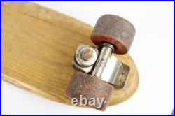 Vintage 1960s Makaha 22 Wood Skateboard Sidewalk Surfboard, Clay Wheels