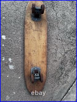 Vintage 1960s Nash Sidewalk Skateboard Longboard, 23 Long Vintage 1960s Nash Sidewalk Skateboard Longboard, 23 Long