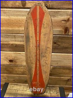 Vintage (1963) Nash Goofy Foot RED Wooden Skateboard