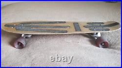 Vintage 1970's Holly Hi-Tail Skateboard, Metal Deck, Dog-Town