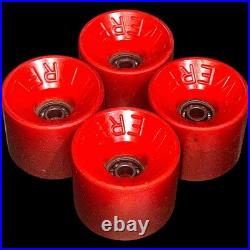 Vintage 1970's Powerflex 3 Skateboard Wheels 58mm 78a Orange Original Old School