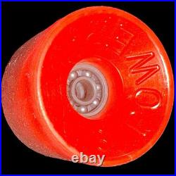 Vintage 1970's Powerflex 3 Skateboard Wheels 58mm 78a Orange Original Old School