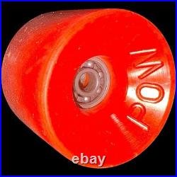 Vintage 1970's Powerflex 3 Skateboard Wheels 58mm 78a Orange Original Old School