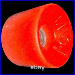 Vintage 1970's Powerflex 3 Skateboard Wheels 58mm 78a Orange Original Old School