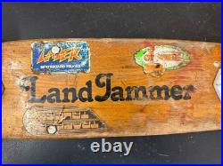 Vintage 1970's Sims LAND JAMMER Skateboard SNAKE Wheels LAZER Trucks