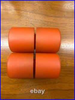 Vintage 1970's Skateboard Tiger Trak IV Orange Wheels Japan Bearings Oversized