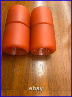 Vintage 1970's Skateboard Tiger Trak IV Orange Wheels Japan Bearings Oversized
