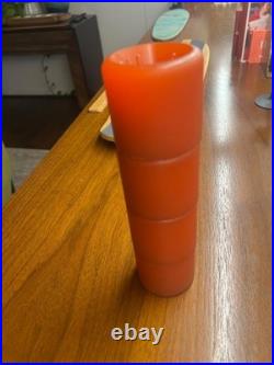 Vintage 1970's Skateboard Tiger Trak IV Orange Wheels Japan Bearings Oversized