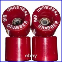 Vintage 1970's Universal Big Grabber Skateboard Wheels With OG Bearings