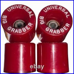 Vintage 1970's Universal Big Grabber Skateboard Wheels With OG Bearings