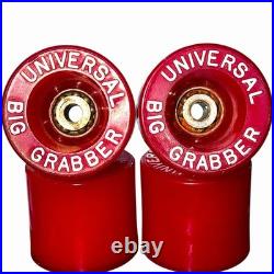Vintage 1970's Universal Big Grabber Skateboard Wheels With OG Bearings