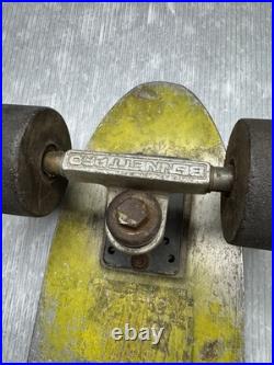 Vintage 1970s Aluminum Metal Deck SKATEBOARD with Bennett Pro Trucks & wheels