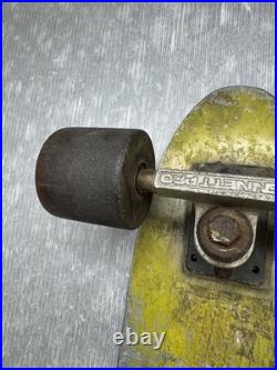 Vintage 1970s Aluminum Metal Deck SKATEBOARD with Bennett Pro Trucks & wheels