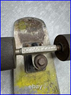 Vintage 1970s Aluminum Metal Deck SKATEBOARD with Bennett Pro Trucks & wheels Vintage 1970s Aluminum Metal Deck SKATEBOARD with Bennett Pro Trucks & wheels