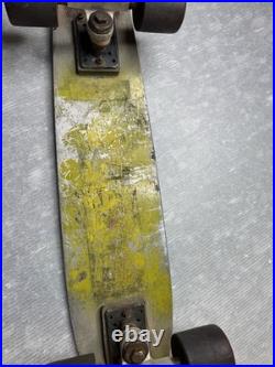Vintage 1970s Aluminum Metal Deck SKATEBOARD with Bennett Pro Trucks & wheels