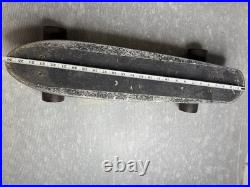 Vintage 1970s Aluminum Metal Deck SKATEBOARD with Bennett Pro Trucks & wheels