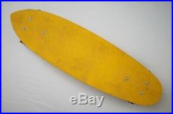 Vintage 1970s Bahne Skateboard Yellow Deck Da Kine Cadillac Wheels Retro Classic