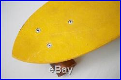 Vintage 1970s Bahne Skateboard Yellow Deck Da Kine Cadillac Wheels Retro Classic