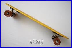 Vintage 1970s Bahne Skateboard Yellow Deck Da Kine Cadillac Wheels Retro Classic