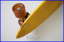 Vintage 1970s Bahne Skateboard Yellow Deck Da Kine Cadillac Wheels Retro Classic