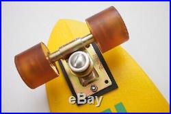 Vintage 1970s Bahne Skateboard Yellow Deck Da Kine Cadillac Wheels Retro Classic