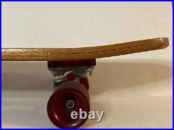 Vintage 1970s Duraflex Super Woodie Wooden Skateboard California USA