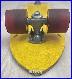 Vintage 1970s Fiber Glass Skateboard Stud-Trucks and Road Rider Style Wheels