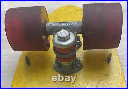 Vintage 1970s Fiber Glass Skateboard Stud-Trucks and Road Rider Style Wheels