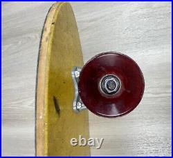 Vintage 1970s Fiber Glass Skateboard Stud-Trucks and Road Rider Style Wheels