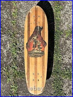 Vintage 1970s Hobie Weaver Woody Skateboard Conan The Barbarian