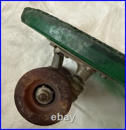 Vintage 1970s Pro Line by Roller Sports Inc. Translucent Green Skateboard USA