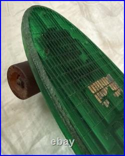 Vintage 1970s Pro Line by Roller Sports Inc. Translucent Green Skateboard USA