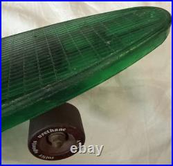 Vintage 1970s Pro Line by Roller Sports Inc. Translucent Green Skateboard USA