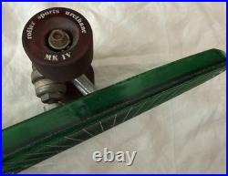 Vintage 1970s Pro Line by Roller Sports Inc. Translucent Green Skateboard USA