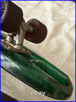 Vintage 1970s Pro Line by Roller Sports Inc. Translucent Green Skateboard USA