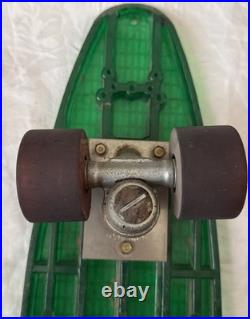 Vintage 1970s Pro Line by Roller Sports Inc. Translucent Green Skateboard USA