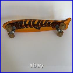 Vintage 1970s SHARK Skateboard Amber Orange Transparent Original Tag Challenger